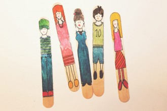 Popsicle Stick People | Ruby Roundabout